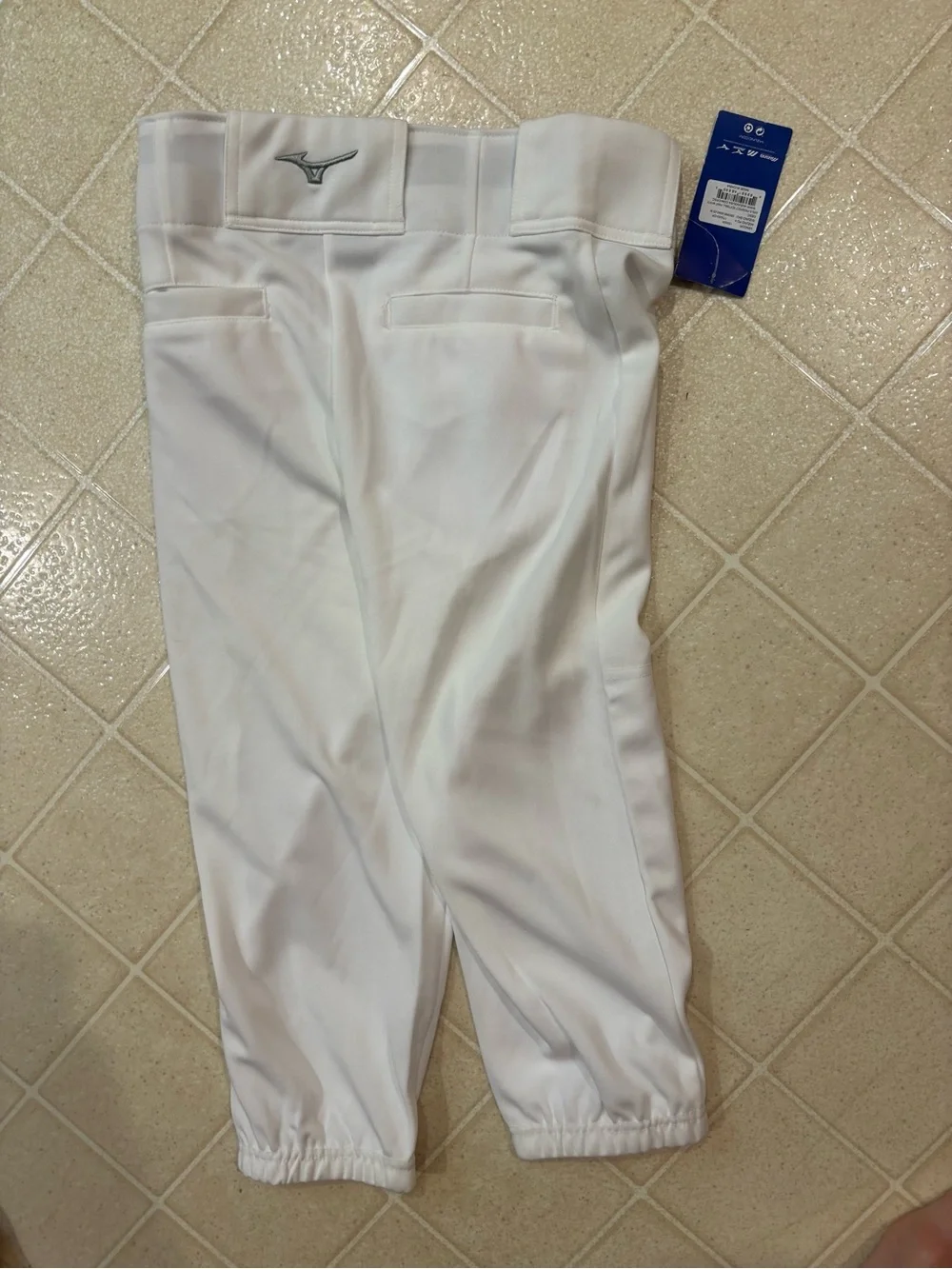 Mizuno White Youth Softball Pants
